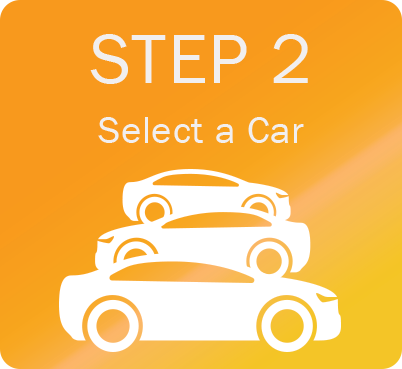 Step 2, select a car