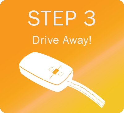 Step 3, drive away!
